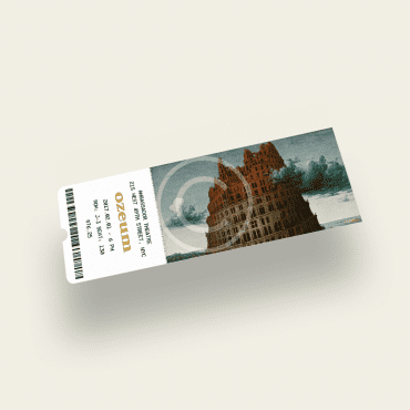 Ticket to the Exhibition of Pieter Bruegel's Works